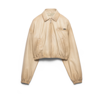 Cropped Nappa Leather Jacket