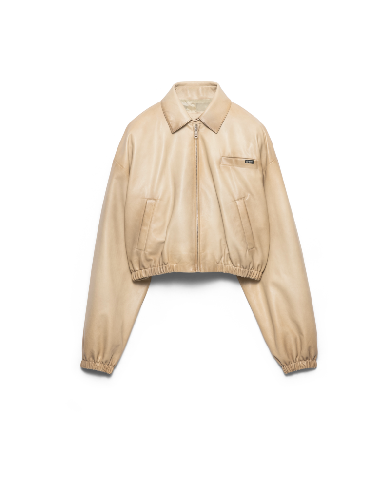 Cropped Nappa Leather Jacket