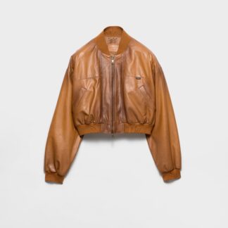 Cropped Nappa Leather Jacket