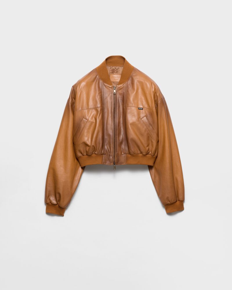 Cropped Nappa Leather Jacket