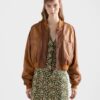 Cropped Nappa Leather Jacket
