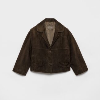 Cropped Suede Jacket