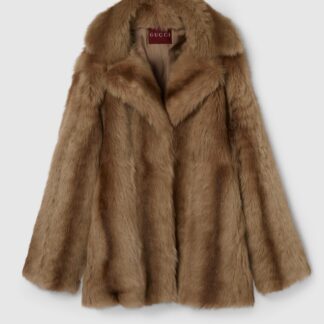 Degrade Soft Shearling Peacoat