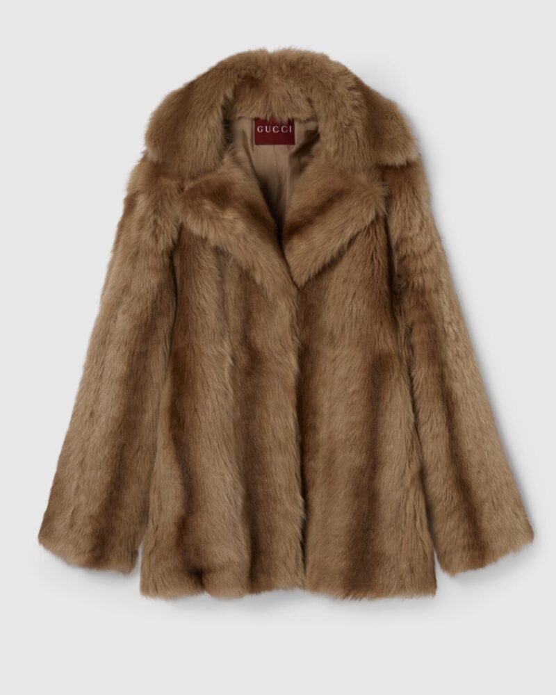 Degrade Soft Shearling Peacoat