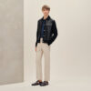 Devant Cuir Buttoned Jacket