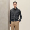 Devant Cuir Zipped Jacket