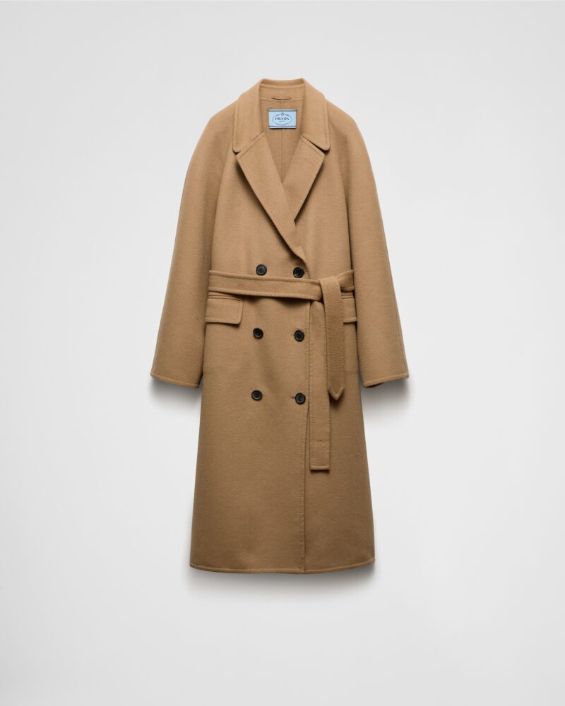 Double Breasted Cashgora Coat