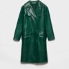 Double Breasted Leather Coat