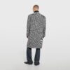 Double Breasted Prince Of Wales Wool Coat