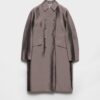 Double Breasted Wool And Silk Coat