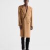 Double Breasted Wool Blend Coat