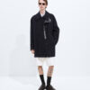 Double Cashmere Caban Midnight Blue