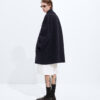 Double Cashmere Caban Midnight Blue