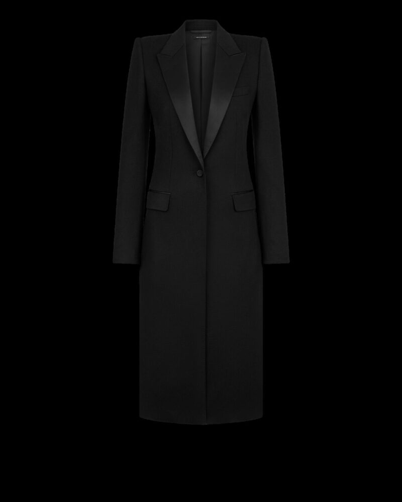 Double Face Light Wool Single Breasted Evening Coat