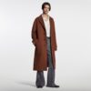 Double Face Wool Silk Belted Coat