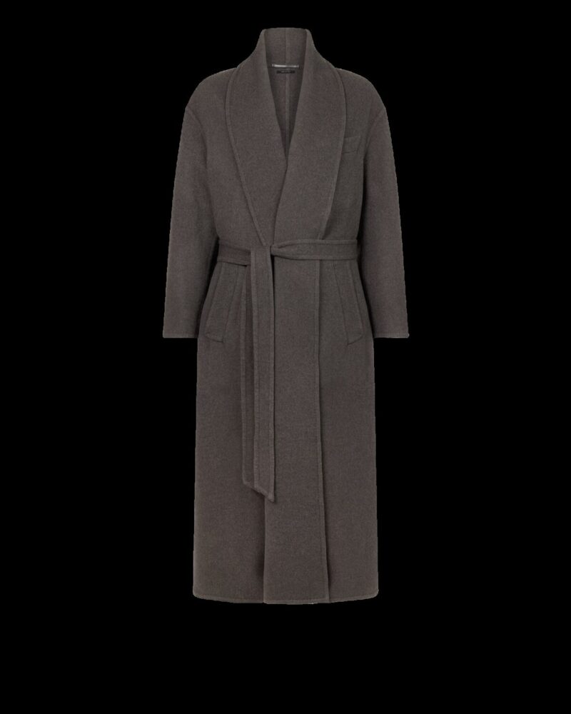 Double Splittable Cashmere Shawl Coat