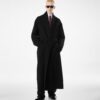 Double Splittable Wool Cashmere Shawl Coat