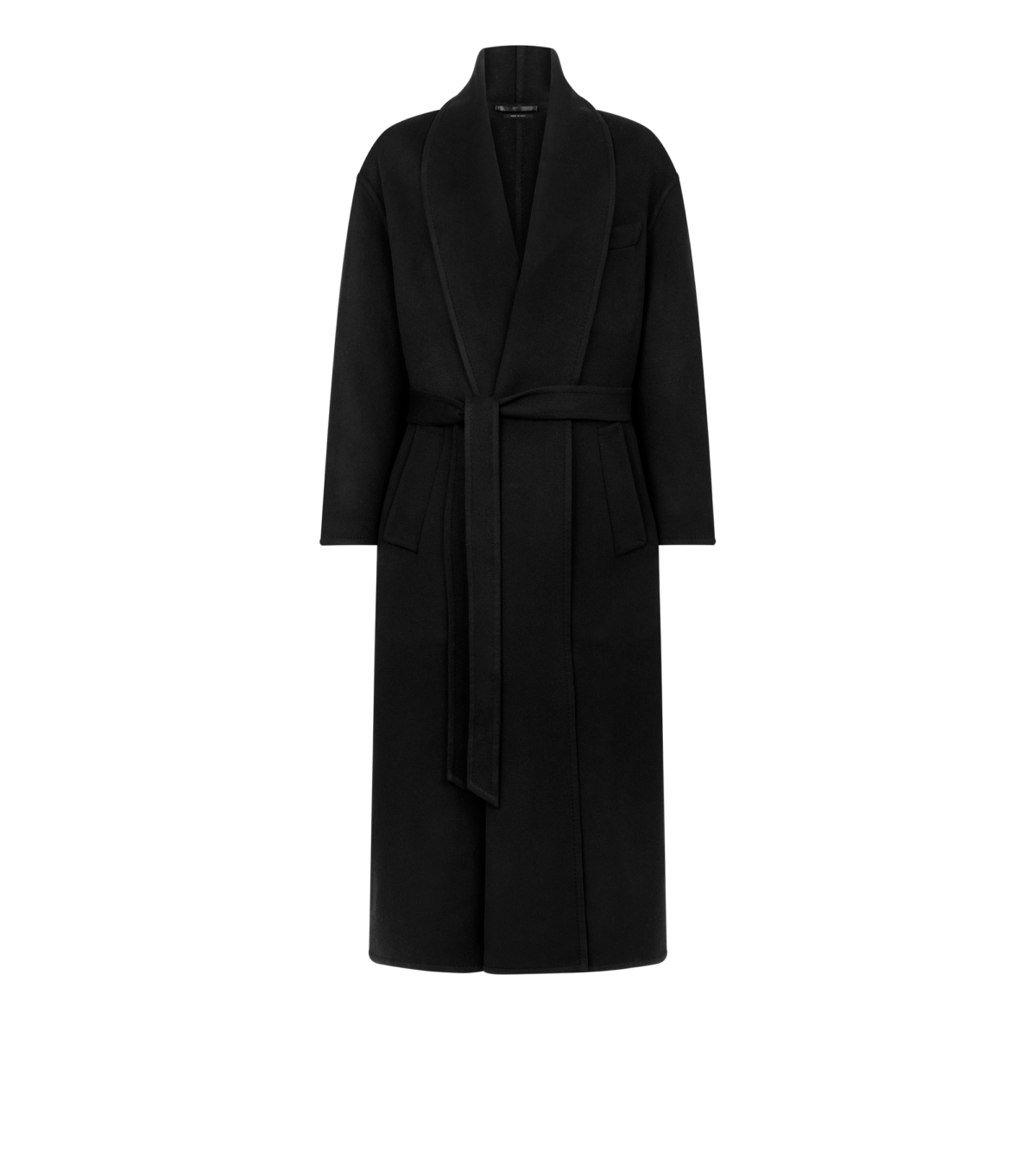 Double Splittable Wool Cashmere Shawl Coat