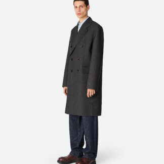 Double Wool Coat Anthracite Melange