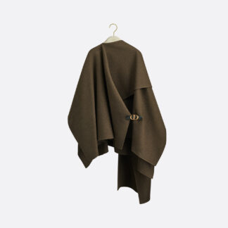 Draped Cape Brown Cashmere