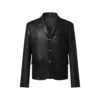Single-Breasted Leather Jacket reference view 1