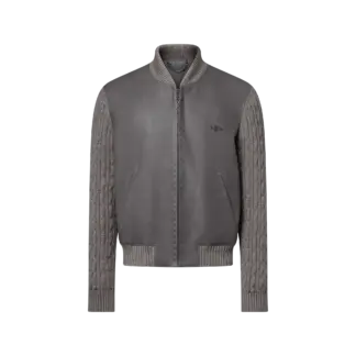 Suede and Knit Belted Jacket reference view 1
