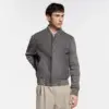 Suede and Knit Belted Jacket reference view 2