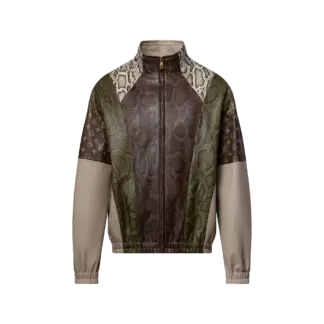Python Mix Leather Tracksuit Top reference view 1