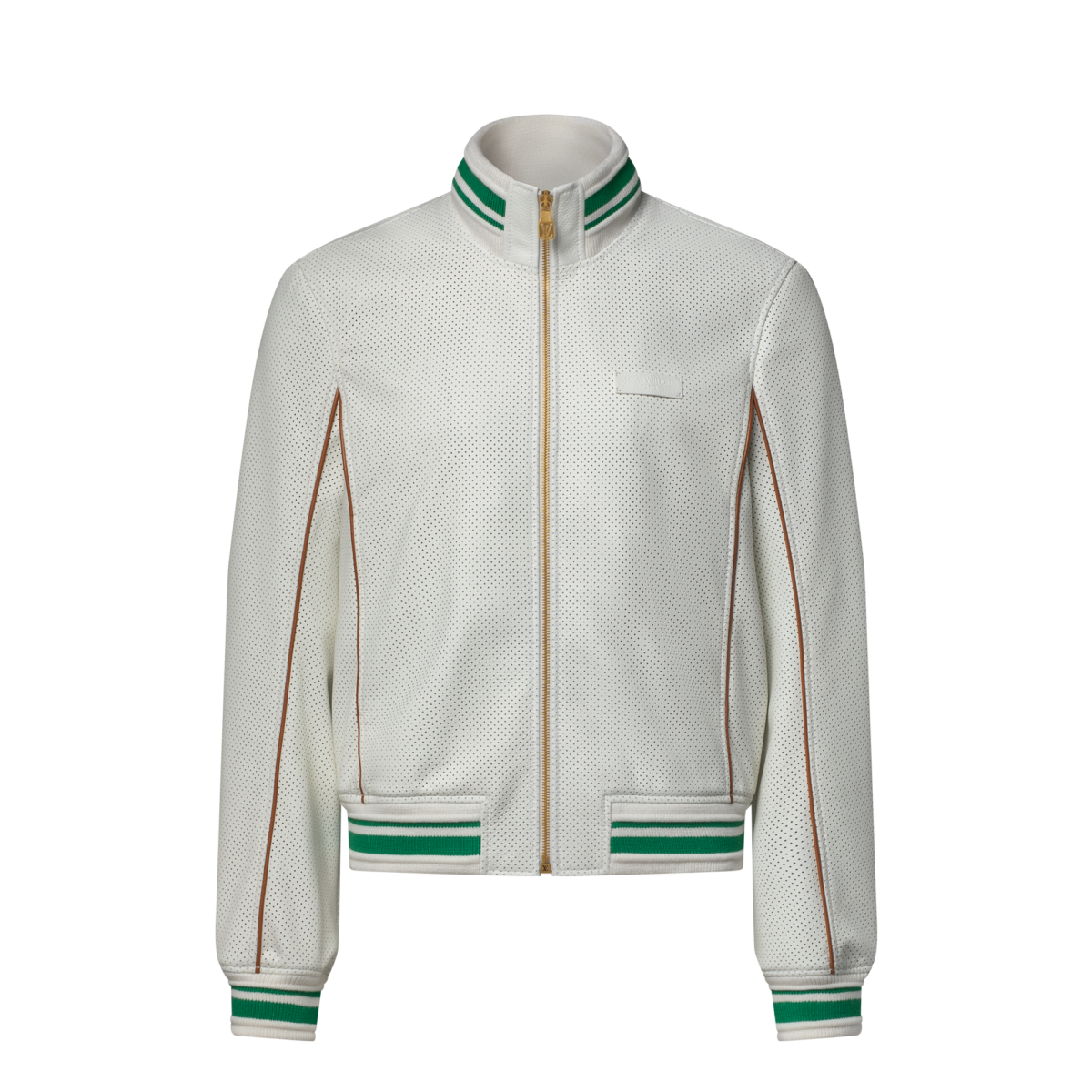 Perforated Leather Tracktop reference view 1