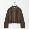 Draped Nappa Calfskin Jacket reference view 1