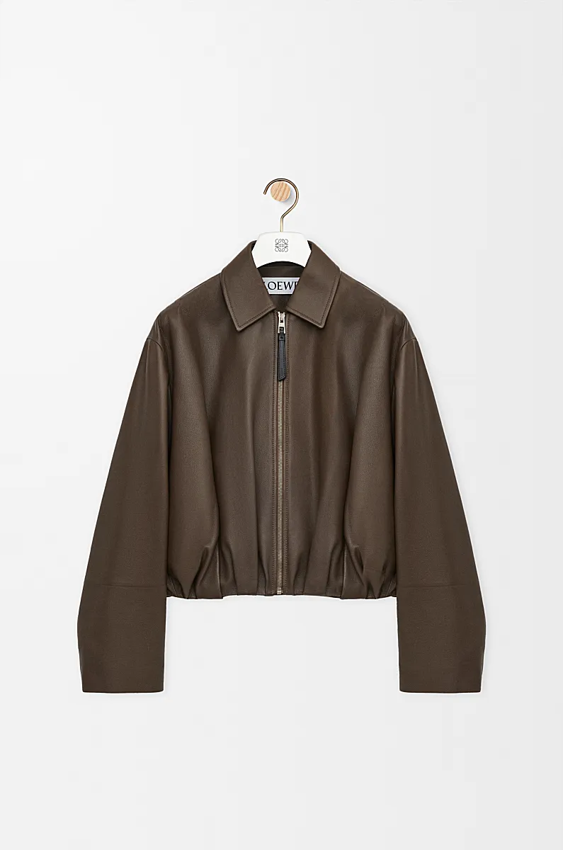 Draped Nappa Calfskin Jacket reference view 1