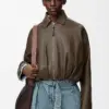 Draped Nappa Calfskin Jacket reference view 2
