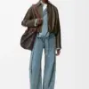 Draped Nappa Calfskin Jacket reference view 3