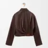 Draped Nappa Lambskin Jacket reference view 3