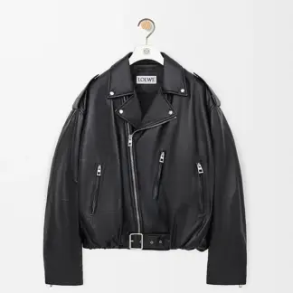 Nappa Lambskin Balloon Biker Jacket reference view 1