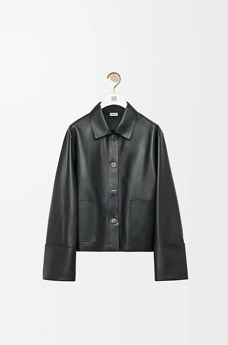 Nappa Lambskin Turn-Up Coat reference view 1