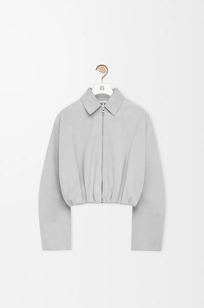 Draped Suede Lambskin Jacket reference view 1