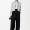 Draped Suede Lambskin Jacket reference view 3
