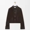 Suede Lambskin Turn-Up Jacket reference view 2