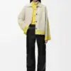 Suede Lambskin Turn-Up Jacket reference view 3