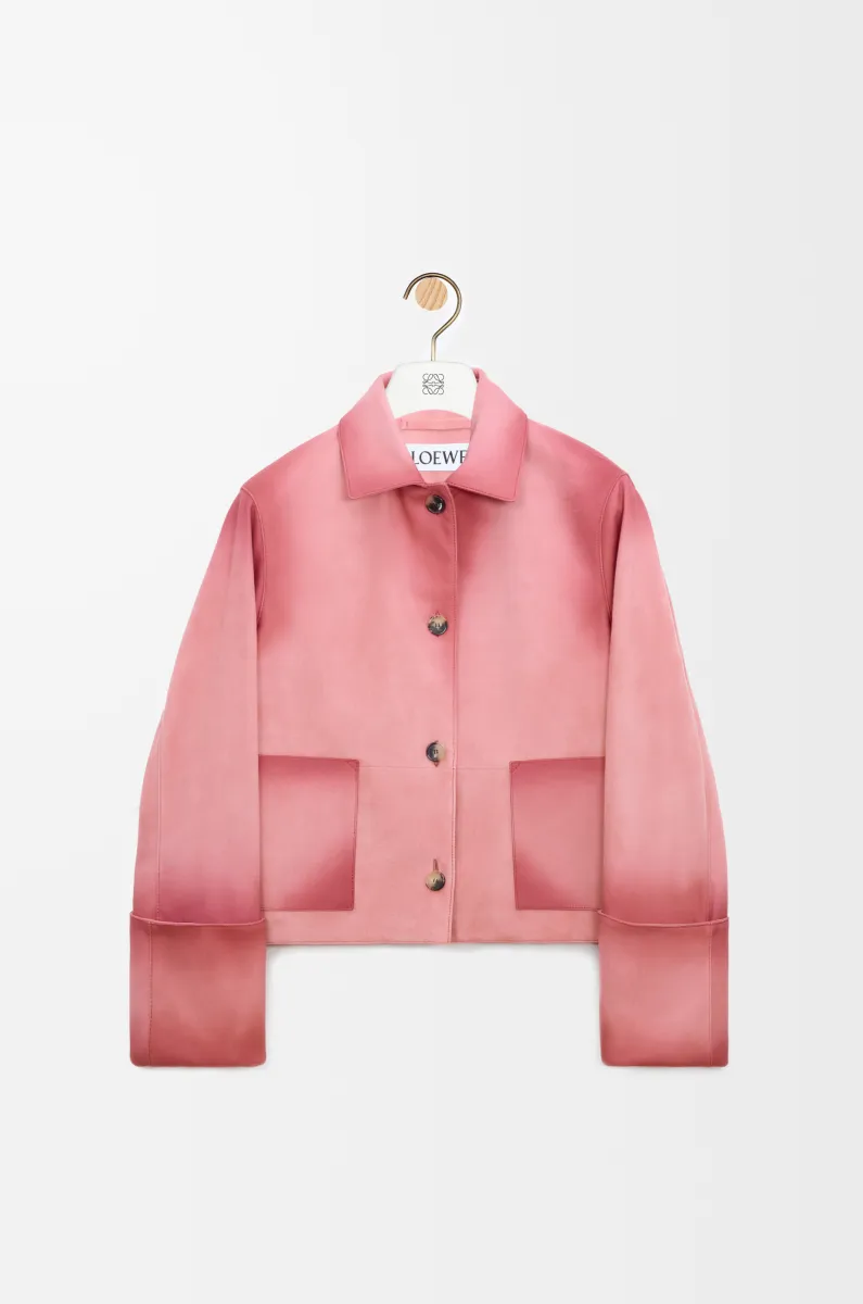 Suede Lambskin Turn-Up Jacket reference view 1