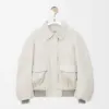 Suede Lambskin Bomber Jacket reference view 1