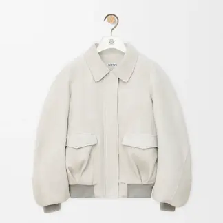 Suede Lambskin Bomber Jacket reference view 1