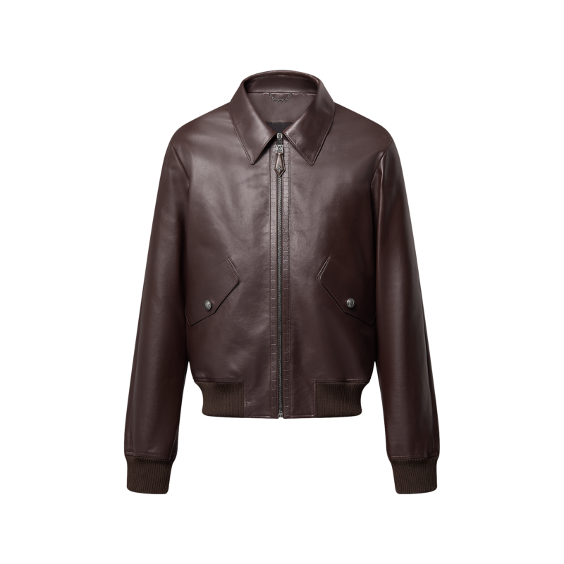 Elegant Leather Bomber