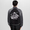 Embellished Mix Leather Blouson