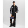 Embellished Mix Leather Blouson