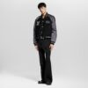 Embellished Mix Leather Blouson