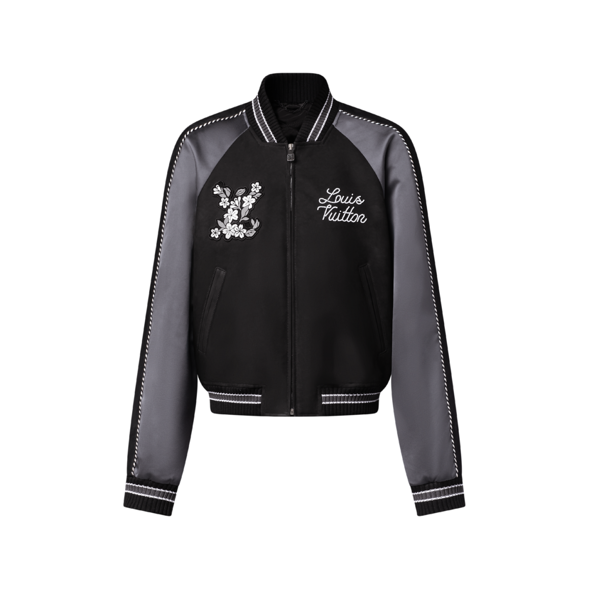 Embellished Mix Leather Blouson