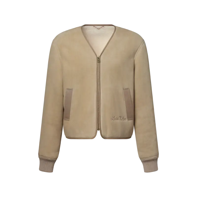 Embellished Shearling Liner Jacket