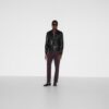 Embossed Gg Leather Bomber Jacket